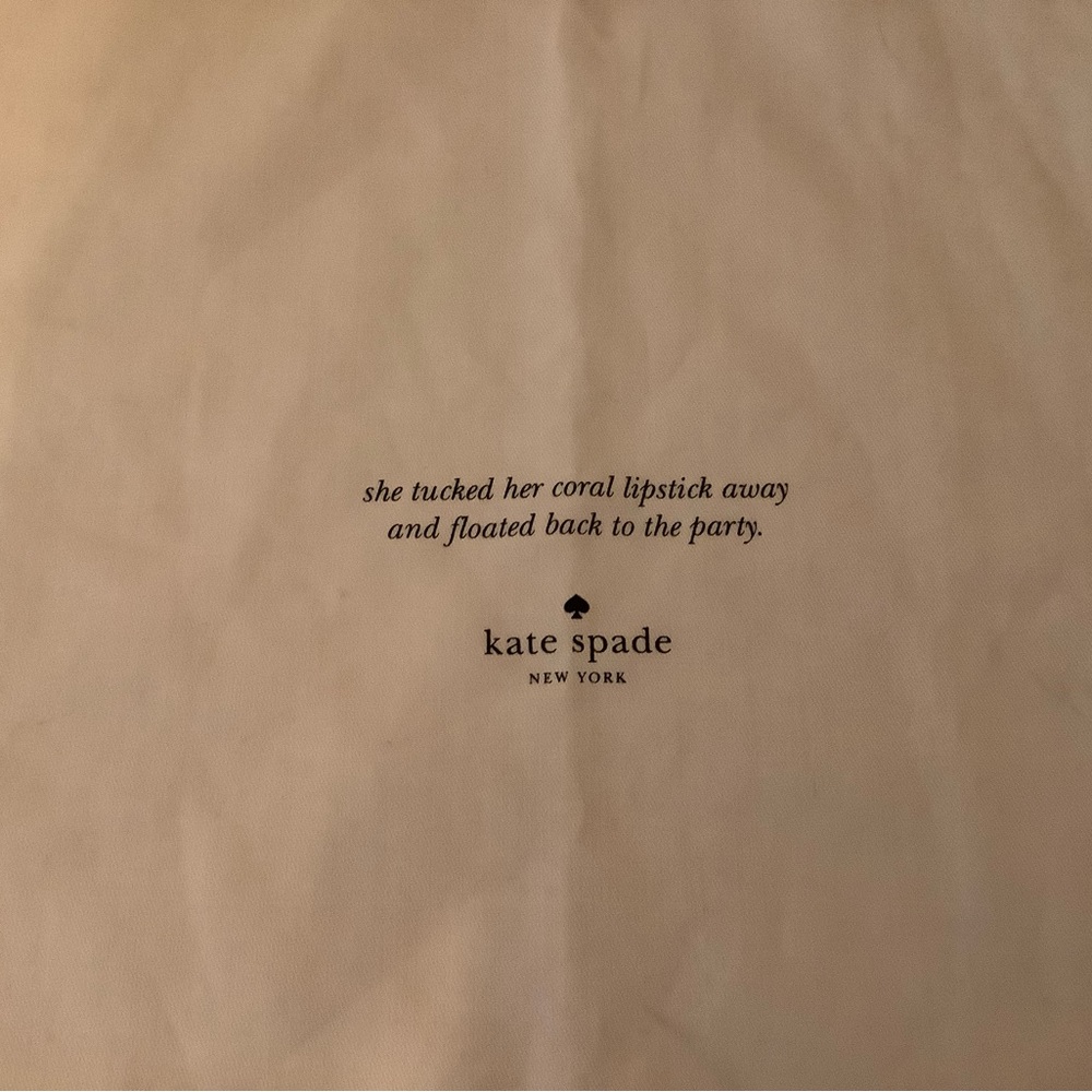 KateSpade dust bag. New, never used